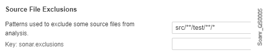Source file exclusions